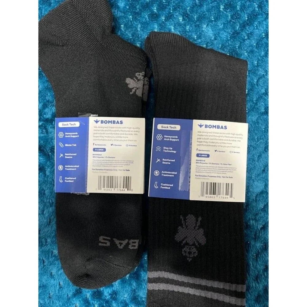 Bombas 4 pack men’s socks XL